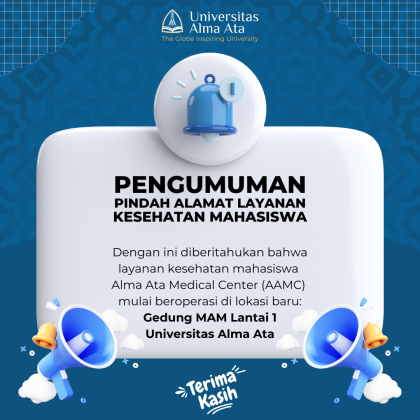 Pengumuman Pindah Alamat Layanan Kesehatab AAMC