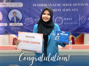 Ira Dwi Rahmandani atas diraihnya 2nd Winner Speech Competition