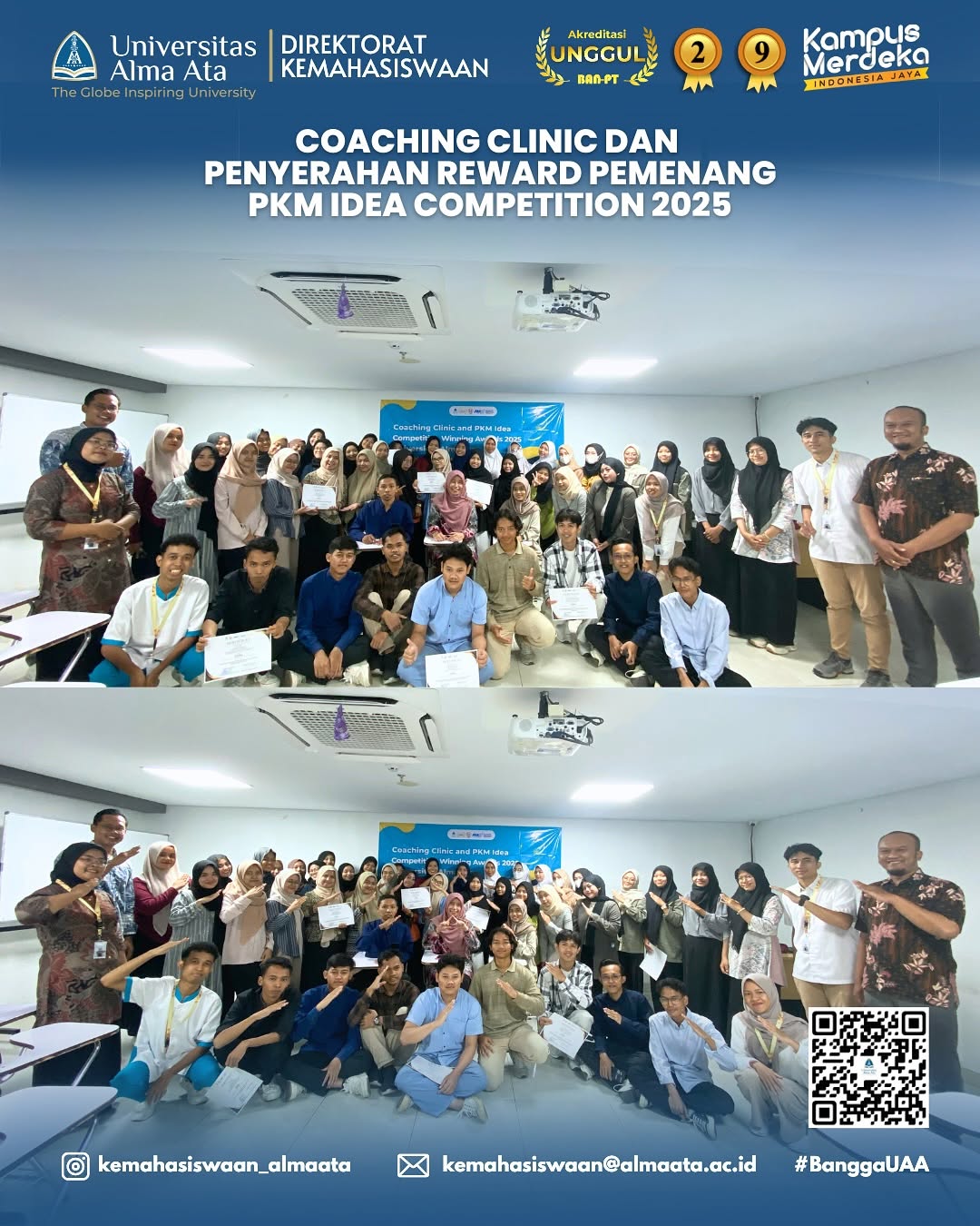 Coaching Clinic dan Penyerahan Reward Pemenang PKM Idea Competition 2025