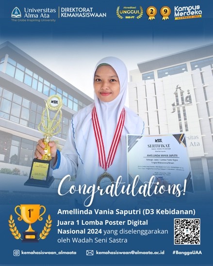 Mahasiswa D3 Kebidanan UAA Juara Poster Digital