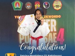 Mahasiswa S1 Kebidanan UAA Juara 1 Kejuaraan Nasional Taekwondo Yogyakarta Master Poomsae IV