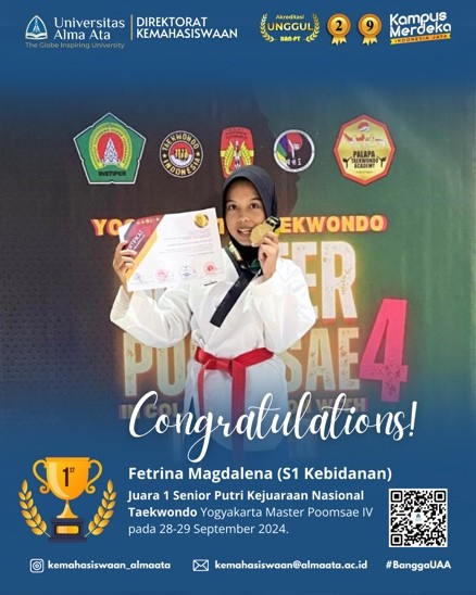 Mahasiswa Kebidanan UAA Juara Taekwondo Nasional