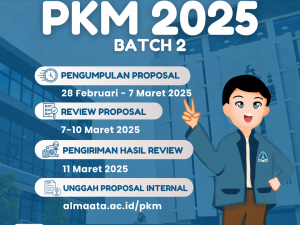 PENERIMAAN PROPOSAL PKM INTERNAL UAA 2025 BATCH 2