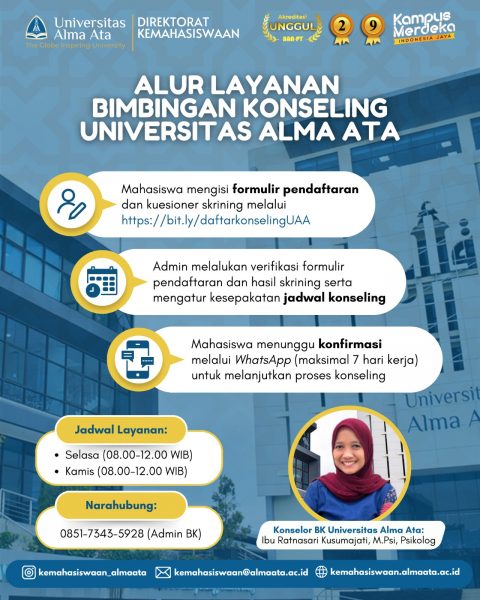 layanan bimbingan konseling Universitas Alma Ata