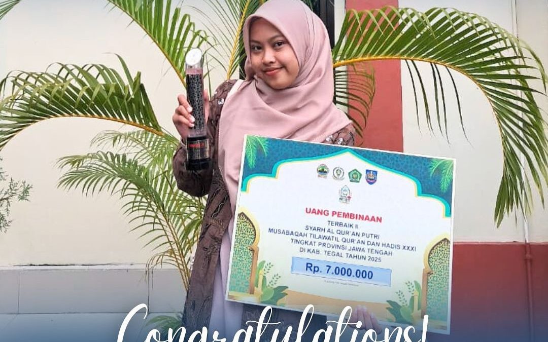 Terbaik II Cabang Syarh Al-Qur’an Putri Musabaqah Tilawatil Qur’an dan Hadis (MTQH) XXXI Tingkat Provinsi Jawa Tengah