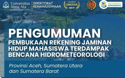 Pembukaan Rekening Jaminan Hidup Mahasiswa Terdampak Bencana Hidrometeorologi